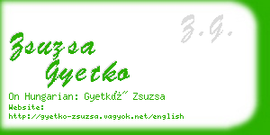 zsuzsa gyetko business card